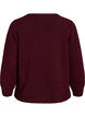 Strikket cardigan med blomsterdetaljer, M&oslash;rk Bordeaux, Packshot image number 1