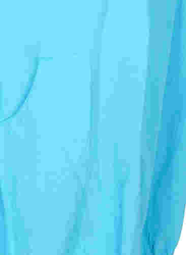 Kortermet kjole i bomull, River Blue, Packshot image number 3