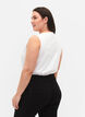 Ermeløs topp av bomull, Bright White, Model image number 1