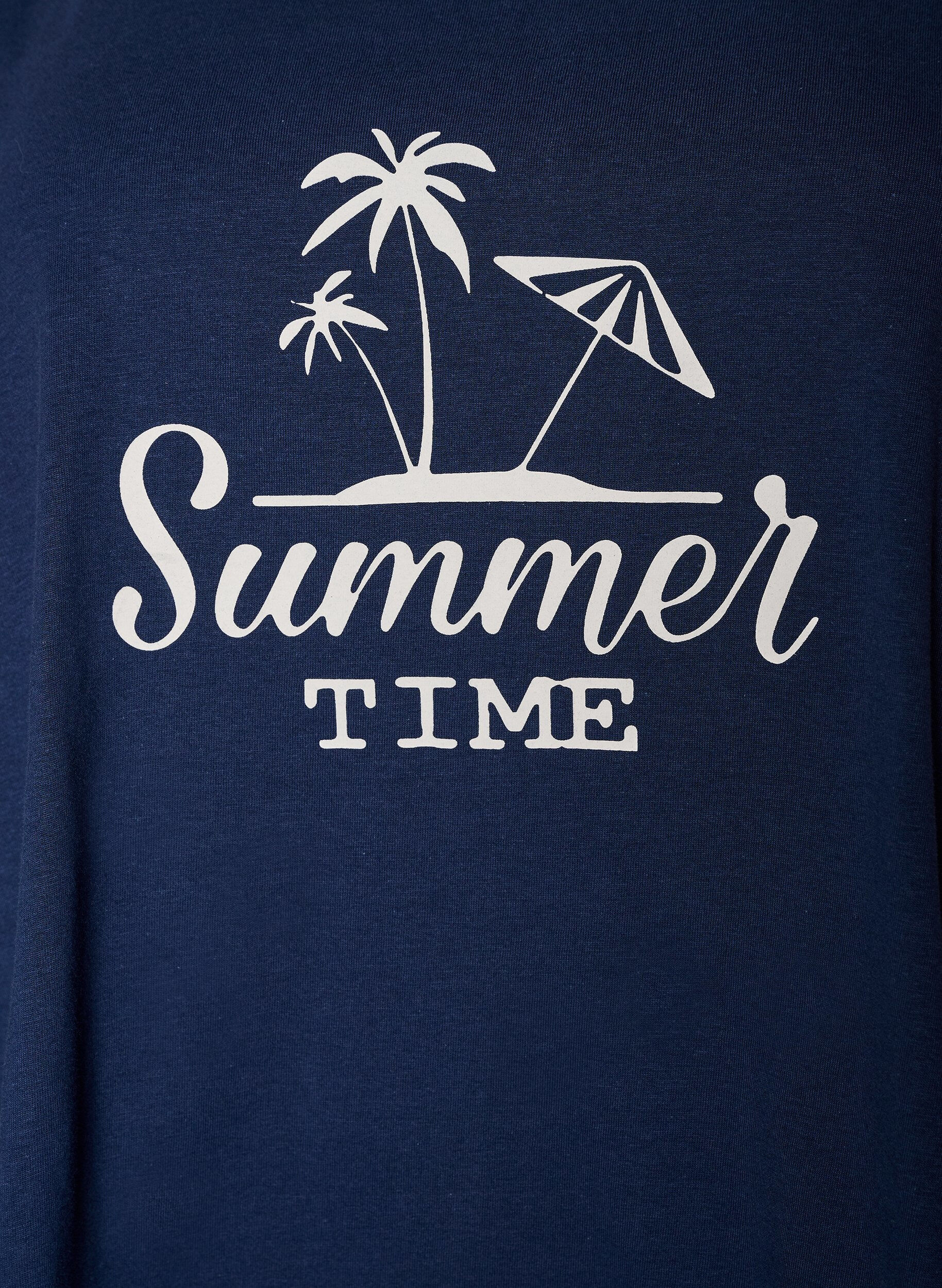 ZizziBomullstopp med A-form, Bl&aring;, Packshot image number 2