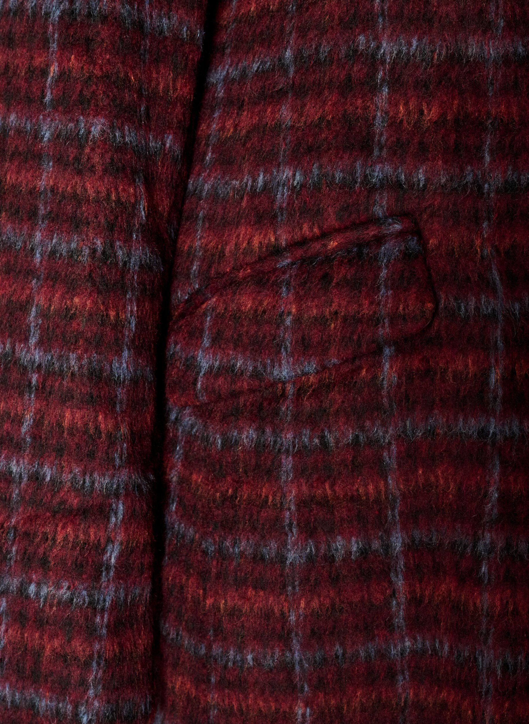 ZizziRutete k&aring;pe med lommer, R&oslash;d, Packshot image number 3