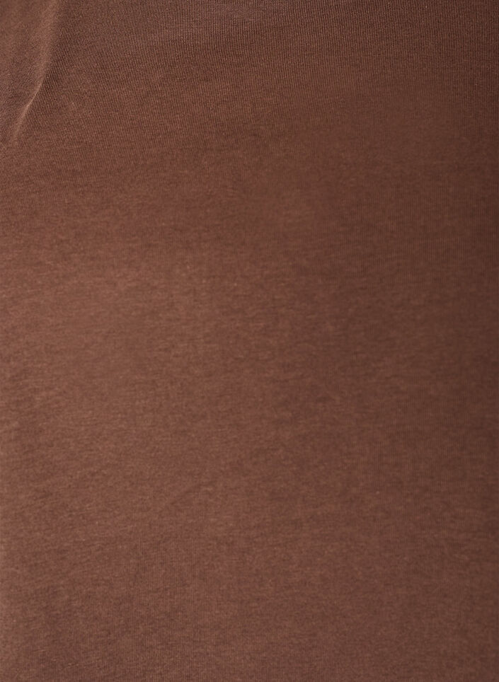 T-skjorte med asymmetrisk blondekant, Brun, Packshot image number 2