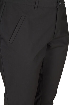 Klassiske bukser med ankellengde, Black, Packshot image number 2