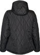 Lett vattert jakke med diamantquilt, Svart, Packshot image number 1