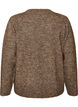 Genser med V-hals, Brun, Packshot image number 1