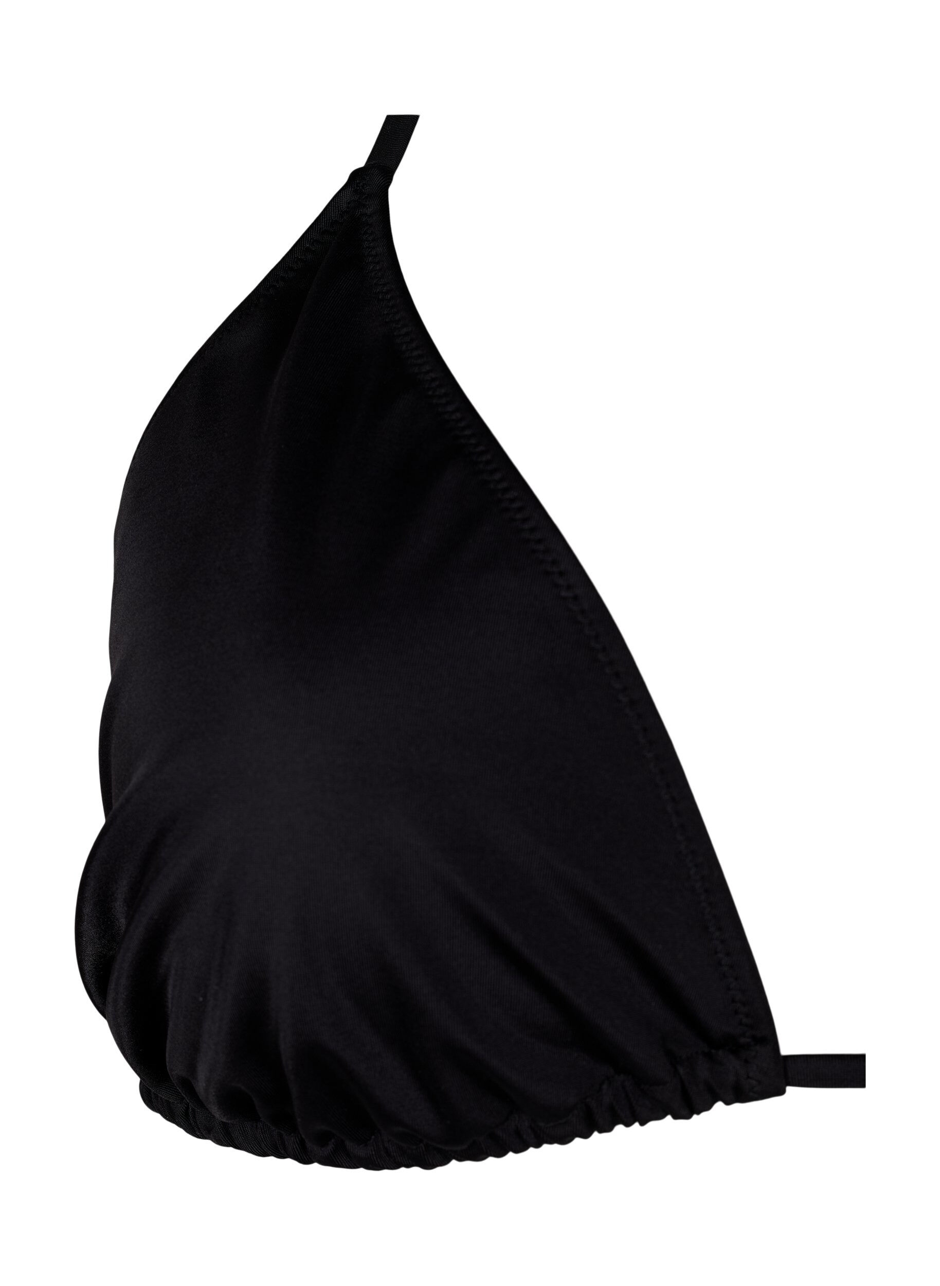 Zizzi Trekantbikini, Svart, Packshot image number 2