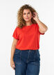 Kortermet T-skjorte i bomullsblanding, Orange, Model image number 0