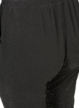 Bukser med glimmer, Black, Packshot image number 3