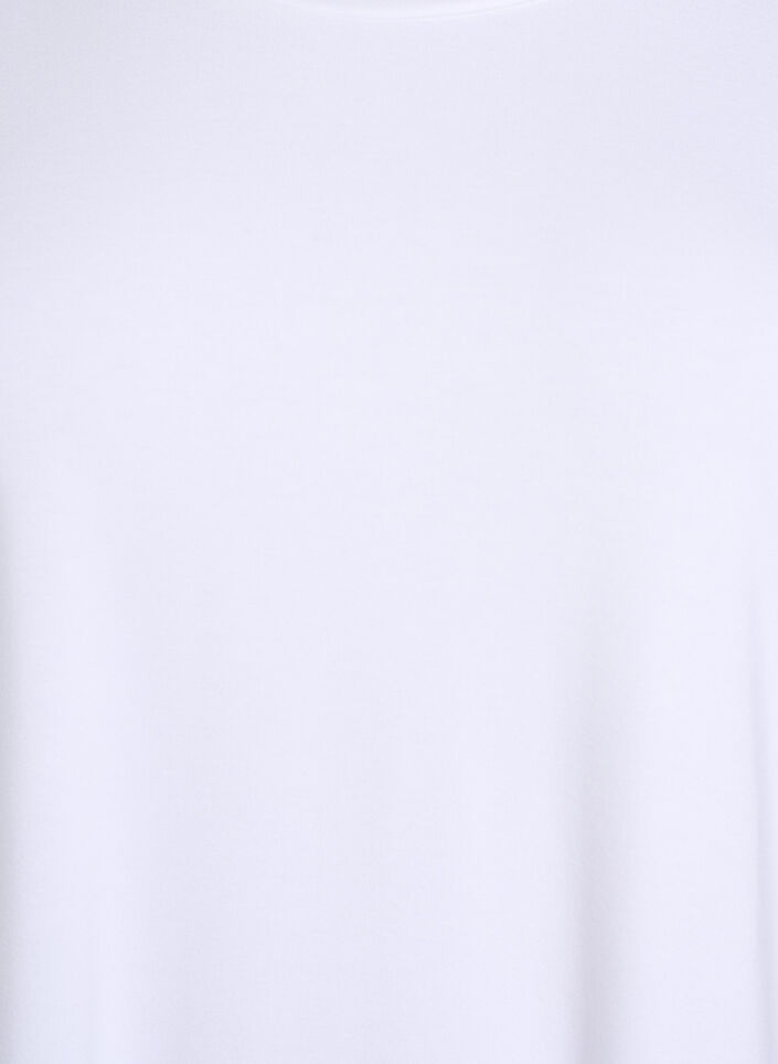 Loose t-skjorte med rund hals, Hvit, Packshot image number 2