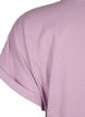 Kortermet T-skjorte i bomullsblanding, Lilla, Packshot image number 3