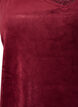 Velour topp med blonderkant, R&oslash;d, Packshot image number 2
