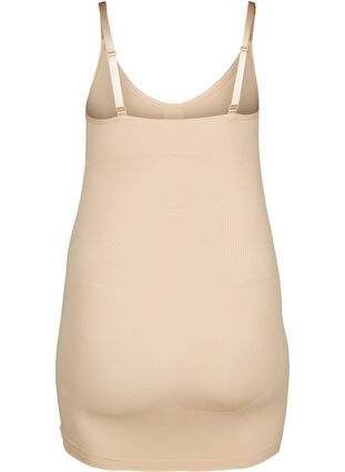 Zizzi Shapewear kjole med tynne stropper, Beige, Packshot image number 1
