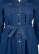 Midiskjortekjole i denim med belte, Dark Blue Denim, Packshot image number 2