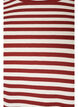 T-shirt med striper og ribbestrikket struktur, R&oslash;d, Packshot image number 2