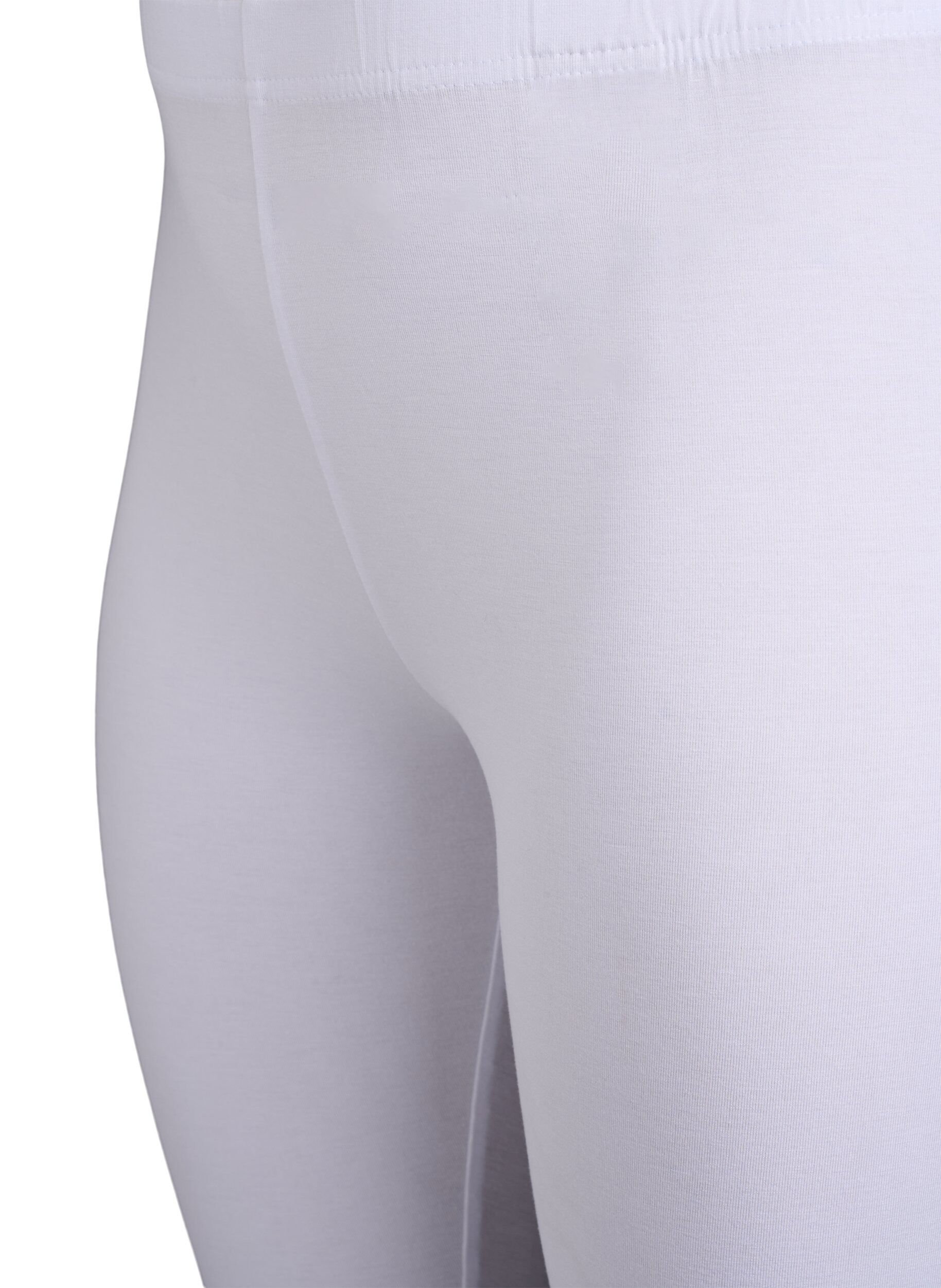ZizziBasis leggings i viskose, Hvit, Packshot image number 2