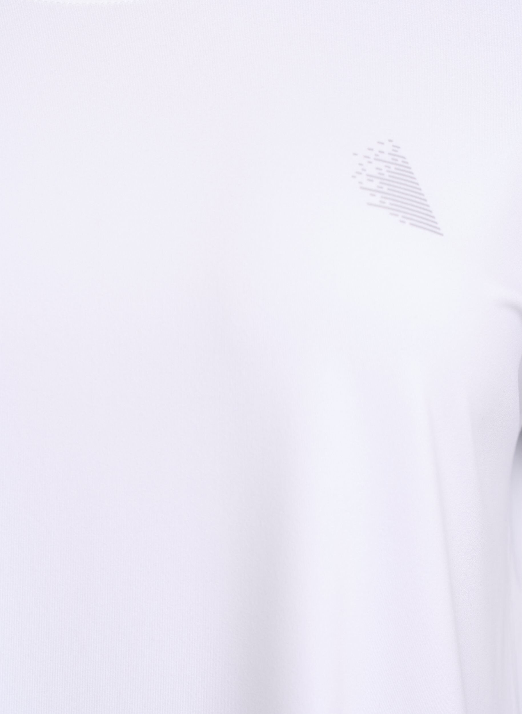 ZizziEnsfarget trenings-T-skjorte, Hvit, Packshot image number 2