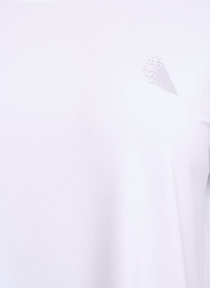 Ensfarget trenings-T-skjorte, Hvit, Packshot image number 2