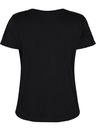 T-skjorte til trening med trykk, Black gold foil logo, Packshot image number 1