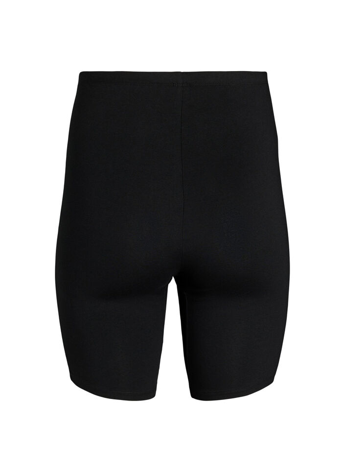 Bomullstruser med lange ben, Svart, Packshot image number 1