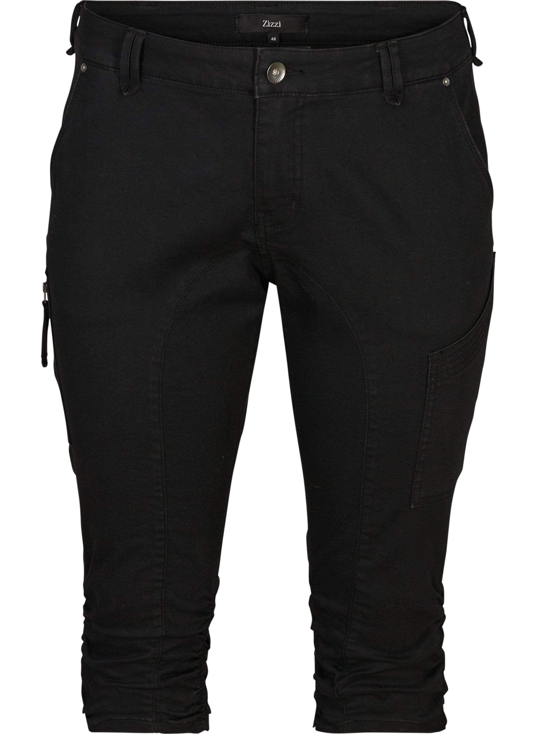 Slim fit caprijeans med lommer