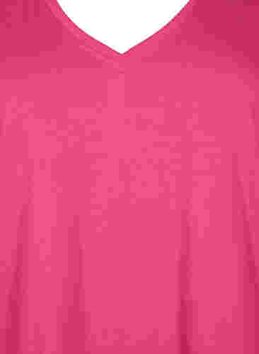 FLASH - T-skjorte med V-hals, Raspberry Rose, Packshot image number 2