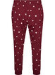 Pyjamasbukser med trykk, R&oslash;d, Packshot image number 1