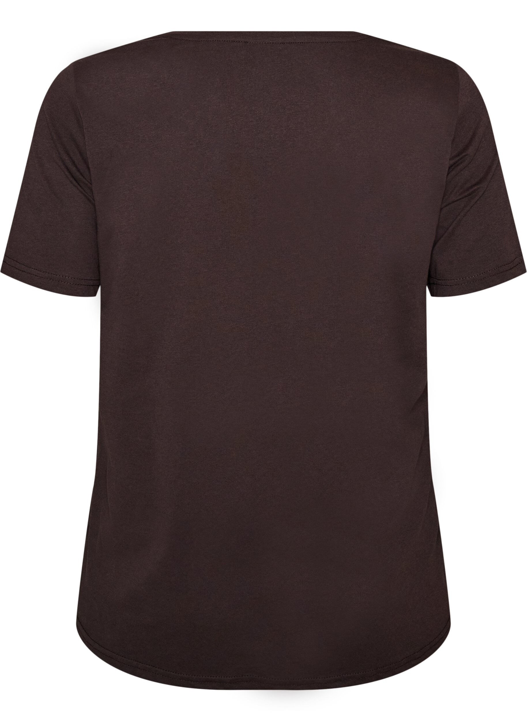 ZizziT-skjorte med trykk, Brun, Packshot image number 1
