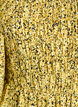 Bluse med smock og firkantet utringning, Gul, Packshot image number 2