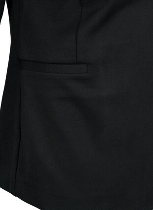 Zizzi Blazer med 3/4-lange ermer, Black, Packshot image number 3