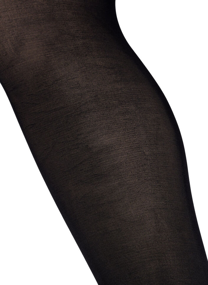 Str&oslash;mpebukser 2 stk. i 100 denier, Svart, Packshot image number 3