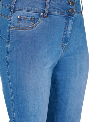 Ellen jeans med høyt liv og bootcut, Blue denim, Packshot image number 2