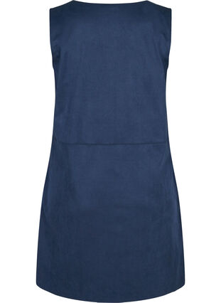 Kjole med A-form uten ermer, Dark Blue, Packshot image number 1