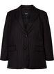 Pinstripet jakke, Black W. Pinstripe, Packshot image number 0