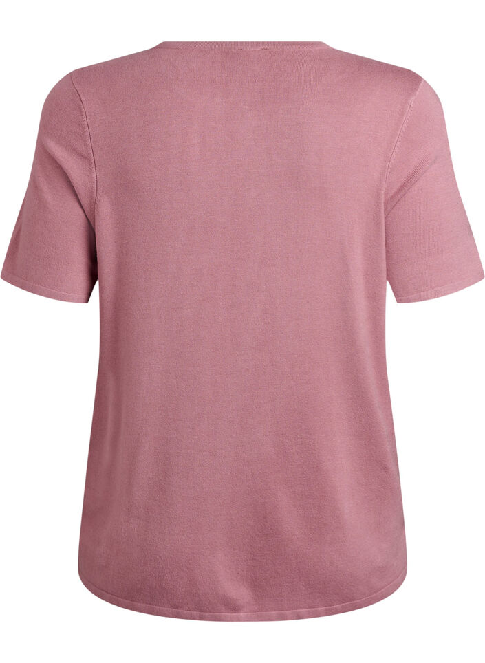 Kortermet strikket cardigan i viskose, Rosa, Packshot image number 1