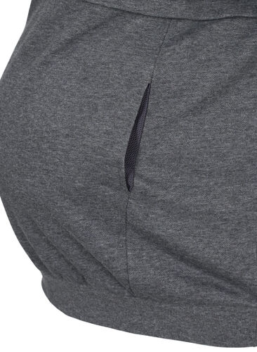 Genser til gravide med ammefunksjon, Dark Grey Melange, Packshot image number 3