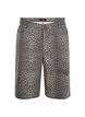 Leopardmønstret denim Bermudashorts, Brun, Packshot image number 0