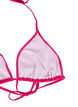 Ensfarget trekantet bikinitopp, Rosa, Packshot image number 3