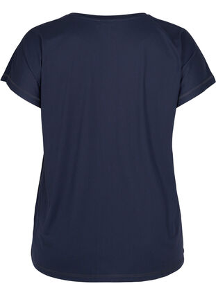 Ensfarget t-skjorte til trening, Graphite, Packshot image number 1