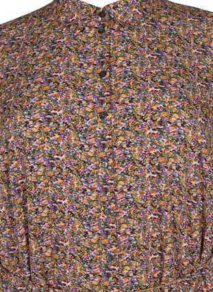 FLASH - Skjortekjole med blomstermønster , Multi Ditsy, Packshot image number 2