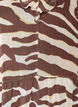 Chiffonbluse med sebratrykk og volanger, Brun, Packshot image number 2