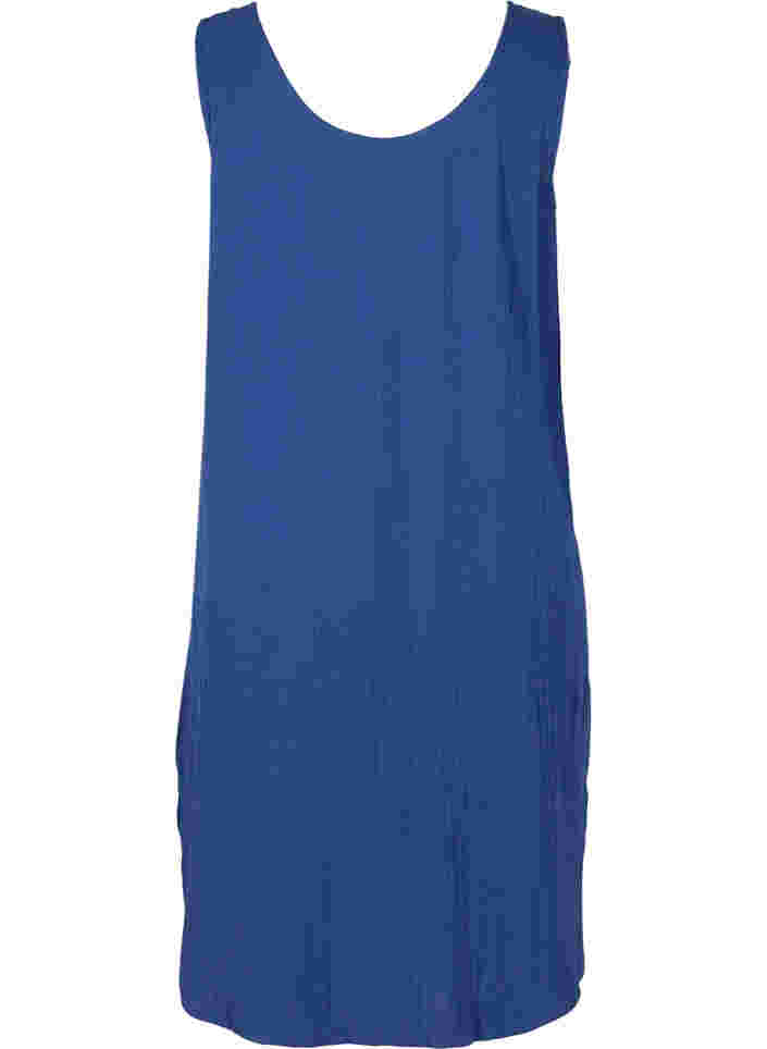 Bomullskjole med A-form, Twilight Blue, Packshot image number 1