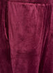 Ledige bukser i fløyel, Mørk Bordeaux, Packshot image number 2