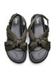 Wide fit - Sandal med knutedetalj, Gr&oslash;nn, Packshot image number 2