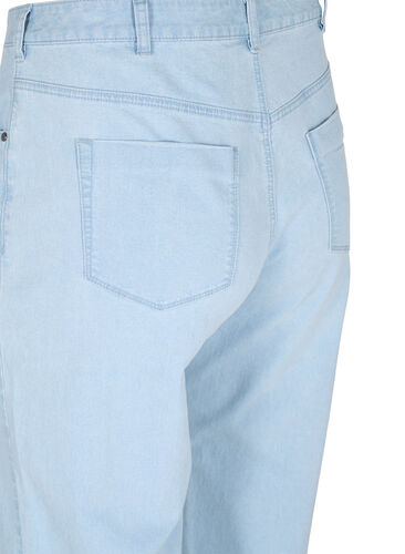 Straight jeans med ankellengde, Light blue denim, Packshot image number 3
