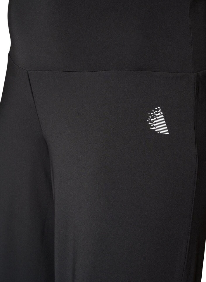 Wide fit treningsbukser, Svart, Packshot image number 2