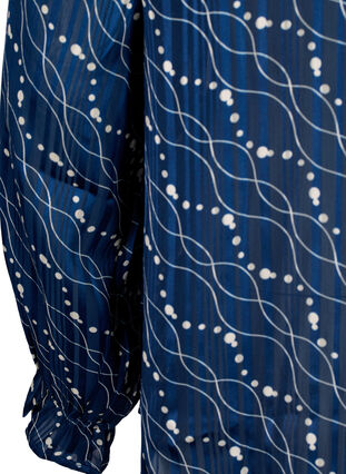 Bluse med lange ermer, volanger og trykk, Dress Bl. Swirl AOP, Packshot image number 3