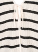 Stripete cardigan med knytestrikk, Sand Black Stripe, Packshot image number 2