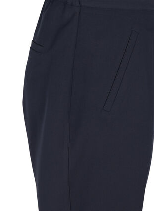 Klassiske bukser med elastikk i livet, Night Sky, Packshot image number 3
