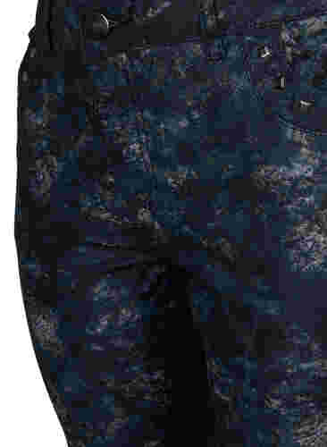 Mønstrete Emily jeans med nagler, Black AOP, Packshot image number 2