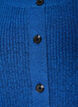 Ribbestrikket cardigan med knapper, Bl&aring;, Packshot image number 2